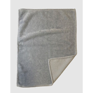 Mon Lapin Grayish Blue Soft Baby Blanket Lovey Security Kids Thick Velvet Plush